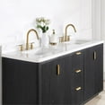 thumbnail image 6 of Cadiz 72" Double Vanity in Fir Wood Black with Composite top in Lightning White, 6 of 18