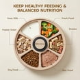 thumbnail image 4 of PawHut Automatic Cat Feeder with Timer for 6 Meals, Light Brown, 4 of 10