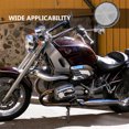 thumbnail image 3 of Tineasur 20Pcs Durable Plated Silver Plastic Motorcycle Reflective Warning Reflectors Round Design, 3 of 8