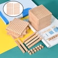 thumbnail image 3 of Esquirla DIY Montessori Wooden Building Blocks Manipulative Counting Subtraction, Math Package A, 3 of 8