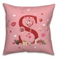 thumbnail image 2 of Creative Products Valentine Things Monogram - S 18 x 18 Spun Poly Pillow, 2 of 3