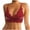 Wine, variant on Asxite Women Solid Lace Breathable Camisole Lift Support Everyday Bra White XL