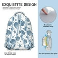thumbnail image 5 of Starfish Student Backpack Waterproof Durable School Bag with Vintage Beach Seashells and Seahorse Print, Adjustable Straps, Breathable Padding, Large Capacity for School and Travel, 5 of 5