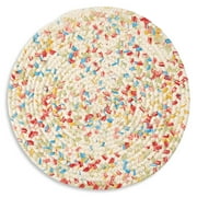 The Pioneer Woman Sweet Rose Braided Placemat, Multicolor, 15" Round