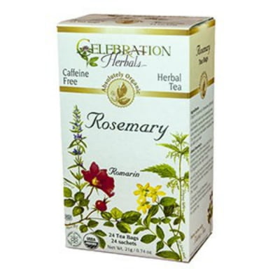 Celebration Herbals Organic Rosemary Leaf Tea Caffeine Free 24 Herbal Tea Bags