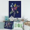 thumbnail image 3 of Designart 'Little Bird Sitting On Colourful Bouquet Of Wildflowers I' Traditional Framed Art Print, 3 of 4