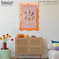 thumbnail image 3 of Umbrella of Leisure Coastal Wall Art – Orange Curvy Acrylic Wall Frame, 27.5x39.5 – Sculptural Dimensional Wall Art – Modern Decor by NOTORIART, 3 of 7