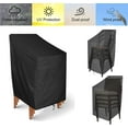 thumbnail image 4 of Patio Stacking Chair Cover, 2 Pack Garden Chair Covers Stacking Waterproof, 4 of 5