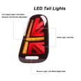 thumbnail image 3 of Ensemble de feu arrière, feu stop arrière IP67 étanche entièrement LED pour Cooper R50 R52 R53 rouge, 3 of 7
