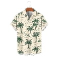 thumbnail image 6 of Gamivast Mens Short Sleeve Button Down Shirts Floral Print Tropical Shirts Casual Summer Beach Tee Soft Breathable Aloha Holiday Party Fashion Tops, 6 of 6