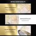 thumbnail image 3 of PVC Vinyl Decals Waterproof Self-adhesive Baseboard Wall Border Stickers Waist Line Wallpaper Marble GREY 10CM X 5M, 3 of 8