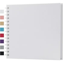 Emlimny 8x8 inch Scrapbook Album, 20 Sheets Hardcover DIY Photo Album & Memory Book Blank Pages, Journaling, Craft Supplies, Creative Gift for Wedding, Anniversary, Couples, Family