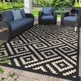 thumbnail image 1 of Outdoor Rug x Reversible Mats Outdoor Area Rug Plastic Straw Rug Geometric Rv Mat for Patio Camping Rv Picnic Backyard Deck Balcony Porch Beach Trailer ( ), 1 of 7