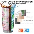 thumbnail image 7 of 20 Oz Pioneer Flower Coffee Tumbler Double Wall Insulated Stainless Steel Water Bottle | Metal Reusable Thermoses Flask with Cup Cap | Leak & Sweat Proof with Anti-Dust Lid, 7 of 7