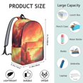 thumbnail image 5 of Colorful Starry Sky and Universe Backpack for School, Cute School Bag with Adjustable Shoulder Straps and Padded Back, 15.7"x11.8"x5.5", 5 of 5