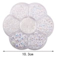 thumbnail image 3 of 2800 Pieces 1 Box 7 Sizes Round Half Flat Back Beads Pink Gem Bead, 3 of 5