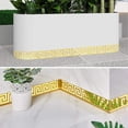 thumbnail image 5 of Línea de cintura autoadhesiva, pegatina de espejo 3D de 10x10cm, pegatinas de pared DIY para sala de estar, tira de borde de techo, decoración de pared de línea de esquina, 5 of 5