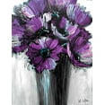 thumbnail image 2 of Eaton, Winnie 19x24 White Modern Wood Framed Museum Art Print Titled - Purple Poppies, 2 of 4