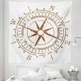 thumbnail image 1 of Compass Tapestry, Navigation Device of the Age of Discovery Windrose Faded Design Boating Control, Fabric Wall Hanging Decor for Bedroom Living Room Dorm, 5 Sizes, Pale Brown, by Ambesonne, 1 of 1