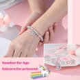 thumbnail image 4 of Unicorn Bracelet for Girls Age 3-12 Birthday Anniversary Christmas Gift for Daughter Granddaughter Niece Kids Jewelry Present, 4 of 6