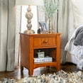 thumbnail image 6 of Furniture of America Dimanche Solid Wood 1-Drawer Nightstand in Oak, 6 of 6