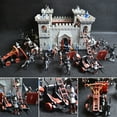 thumbnail image 5 of linyes A Set Of Medieval Castle Knights War Weapons Game Infantry Accessories Toy Set Castle Model 18*18*20cm, 5 of 10