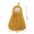 thumbnail image 6 of Naierhg 1/6Pcs Microfiber Hand Towel Quick-Drying Absorbent Cartoon Animal Design with Hanging Rope Bathroom Hand Towel Blue, 6 of 8