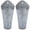 Silver-Small, variant on Black Small Galvanized Metal Wall Planter Vase Set of 2 for Artificial Plants Flowers