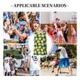 thumbnail image 6 of Honeii Lemon print basktball shirt for men and women, Unisex basketball jersey for Theme party-Large, 6 of 6