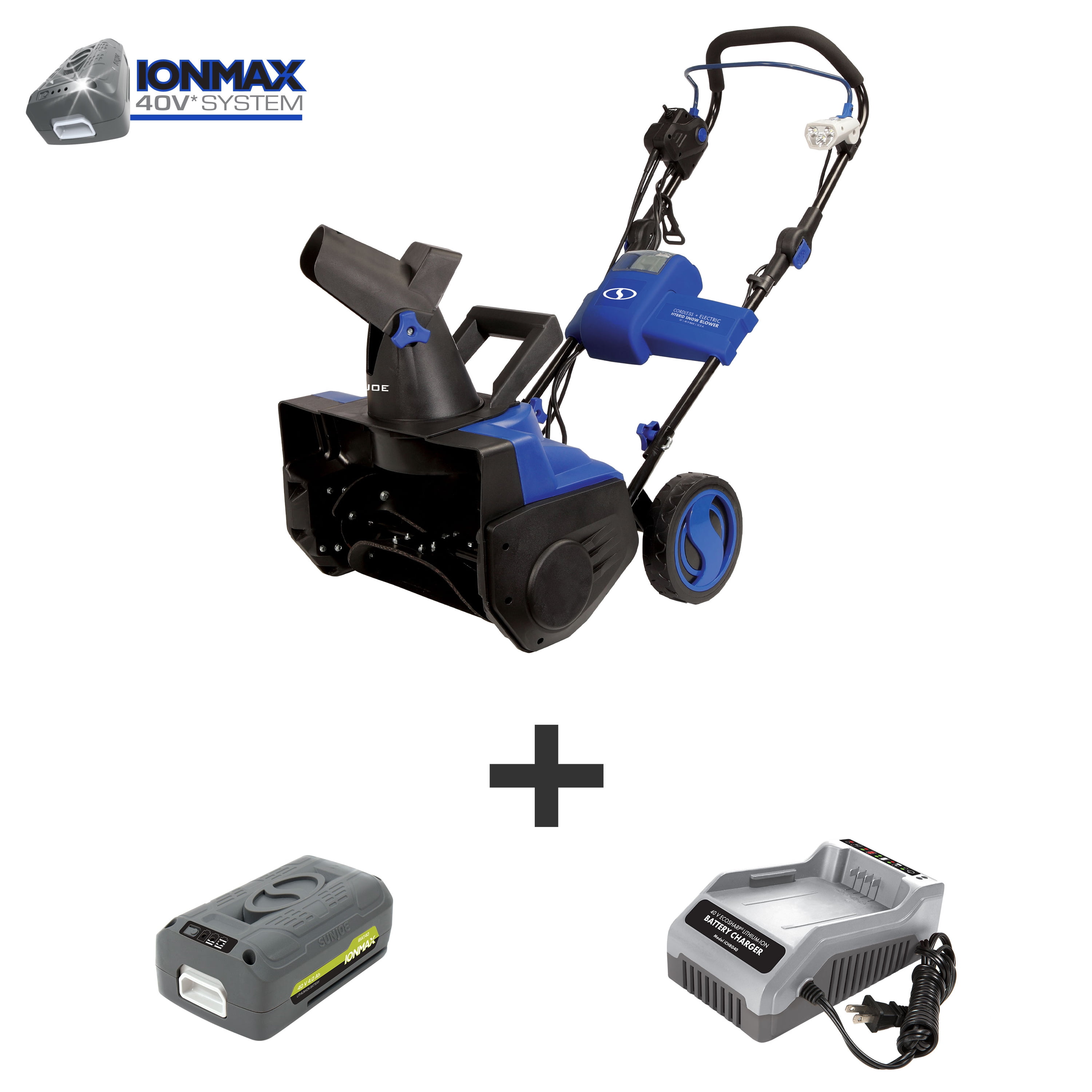 Restored Snow Joe iON18SBHYBRM Hybrid Single Stage Snow Blower