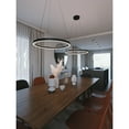 thumbnail image 3 of AFX Glo 36" LED Pendant Light - 3000K - 35.57"Dia x 1.42"H Satin Nickel Satin Nickel, 3 of 4