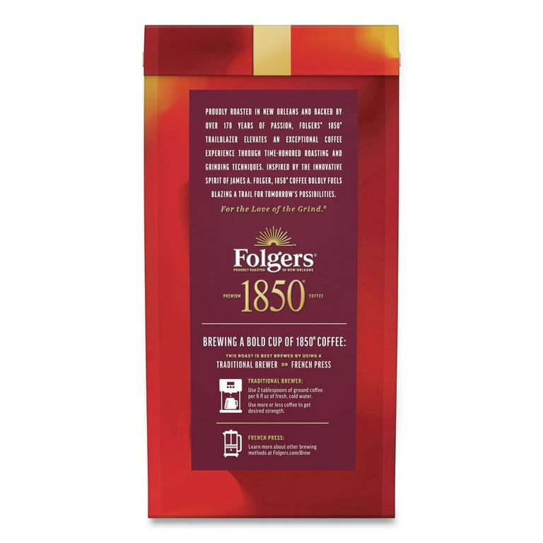 Coffee, Trailblazer, Dark Roast, Ground, 12 oz Bag, 6/Carton Coffee, Trailblazer, Dark Roast, Ground, 12 oz Bag, 6/Carton