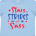 thumbnail image 4 of Inktastic 4th of July Stars Stripes and Sass Blue and Red Stars Girls Toddler T-Shirt, 4 of 5
