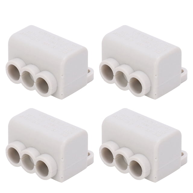 High-Power Main Splitter, Higher Insulation Non Breaking Design Wire Connector ABS Material T Shape Wiring Connector For Switch Wiring For Dome Light Wiring 1-in-2-outZK-306