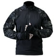 thumbnail image 2 of Qingpeng Men's Camouflage Jacket 1/4 Zip Long Sleeve Outdoor Hiking Training Jacket, 2 of 7
