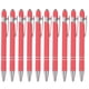 thumbnail image 2 of Bolígrafo de aluminio con adhesivo de clic - 10 piezas de 10 ml con lápiz táctil con punta blanda para teléfonos y tabletas, bolígrafo de escritura corporal metálico de punta fina de 0,5 mm, 2 of 4