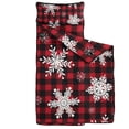 thumbnail image 2 of Red Christmas Snowflake and Plaid Pattern Toddler Nap Mats for Kids Preschool,51"x22" Sleeping Mat Bag or Kids,Toddler Sleeping Bag,Toddler Nap Mat or Daycare, 2 of 6