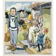thumbnail image 2 of Louis Glackens 12x13 Black Ornate Wood Framed Double Matted Museum Art Print Titled: When Duty Calls (1913), 2 of 5