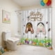 thumbnail image 5 of Cortina de Baño de Pascua, Sin Taladros, con 12 Ganchos, 5 of 6