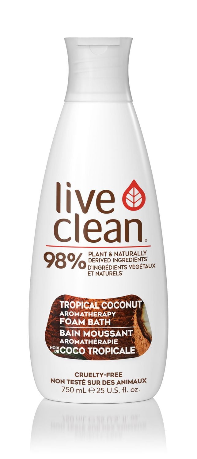Live Clean Tropical Coconut Aromatherapy Foam Bath
