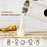 Nut Milk Maker 40 oz Almond Oat Soy Milk Maker Blender with Self-Cleaning, Delay Start and Keep Warm, Homemade Dairy-Free Milk Machine for Hot & Cold Drinks