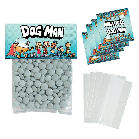 4" x 5 1/2" Bulk 50 Pc. Dog ManTM Characters DIY Cellophane Treat Bags