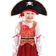 thumbnail image 5 of 4 piezas Disfraz de pirata clásico para niños Traje de cosplay Sombrero Vestido y cinturón de falda para fiesta de Halloween Disfraces (Tamaño S 95 cm-105 cm), 5 of 5