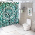 thumbnail image 7 of Orinice Circular Design Bathroom Decor Set, Colorful Luxurious Polyester Fabric Fashion Shower Curtain with Hooks for Bathroom, Waterproof and Easy to Install 36x72, 7 of 7