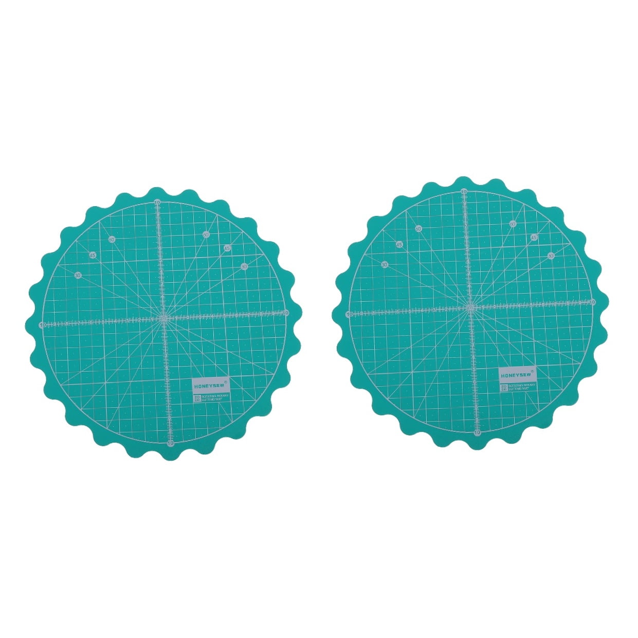 WORGEOUS 2 pcs Fabric Rotary Mat Quilt Fabric Doing Craft Sewing Projects Rotating Mat