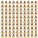 thumbnail image 2 of 100Pcs Gold Foil Organza Bag Candy Bags Gift Packaging Bags 5x7Cm, 2 of 5