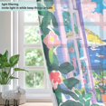 thumbnail image 4 of Yayeee Window Curtains Light Filtering 63"x52" Grommet Panel Pair Home Living Room Decor, Floral Window, 4 of 7