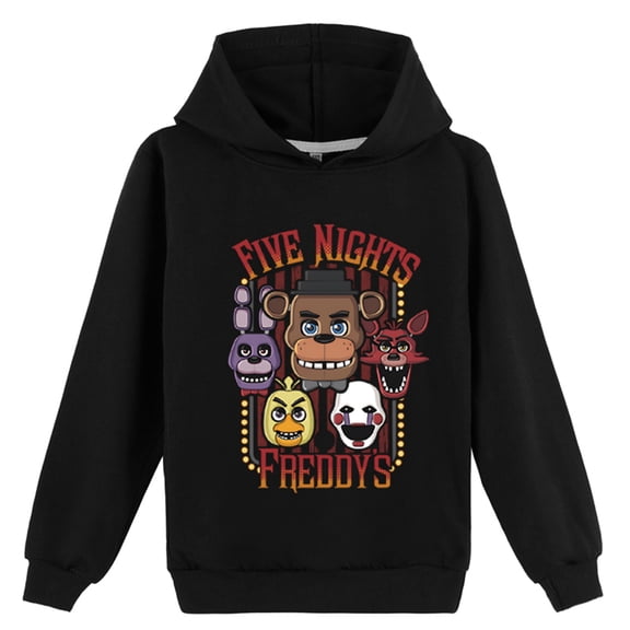 Five Nights at Freddy's Pullover Hooded Sweatshirts-Graphic Hoodies Comfy Soft Long Sleeve Tops for Teen