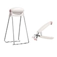 thumbnail image 4 of Naiovety 2 uds. Abrazadera para cuenco, abrazadera para antiescaldado, Clip para de acero inoxidable, Clip para cuenco ligero, abrazadera Cocina y Comedor Rosado Naiovety HA027451-01, 4 of 6