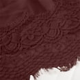 thumbnail image 4 of Gamivast Women's Satin Midi Skirt High Waisted Elegant Smooth Flared Slip Skirt Flowy Side Zipper Eyelash Lace Skirt Trim Hem Wedding Guest Cocktail Party, 4 of 8